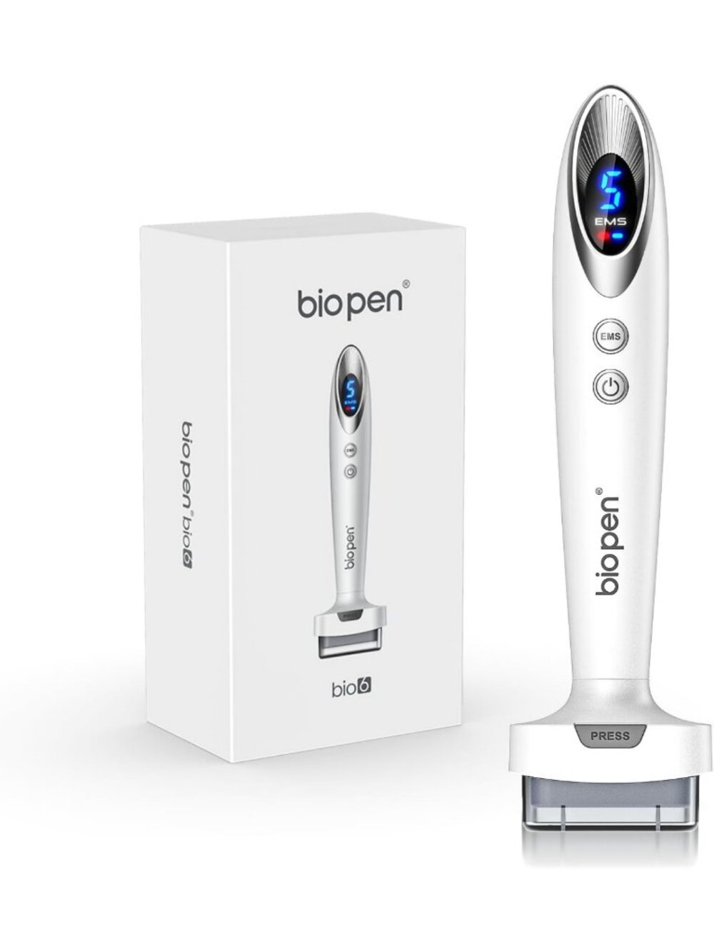 Microneedling Derma Stamp Kit - 0.25mm, Red Light, Vibration, USB-C, 2 Heads